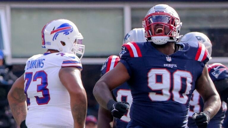 Defensive tackle Christian Barmore.